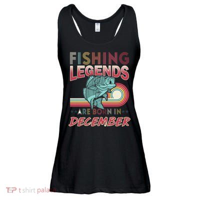 Fishing Legends Are Born In December Ladies Essential Flowy Tank