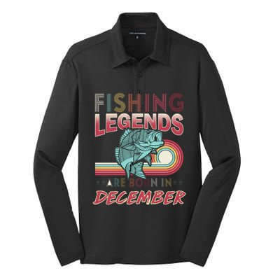 Fishing Legends Are Born In December Silk Touch Performance Long Sleeve Polo