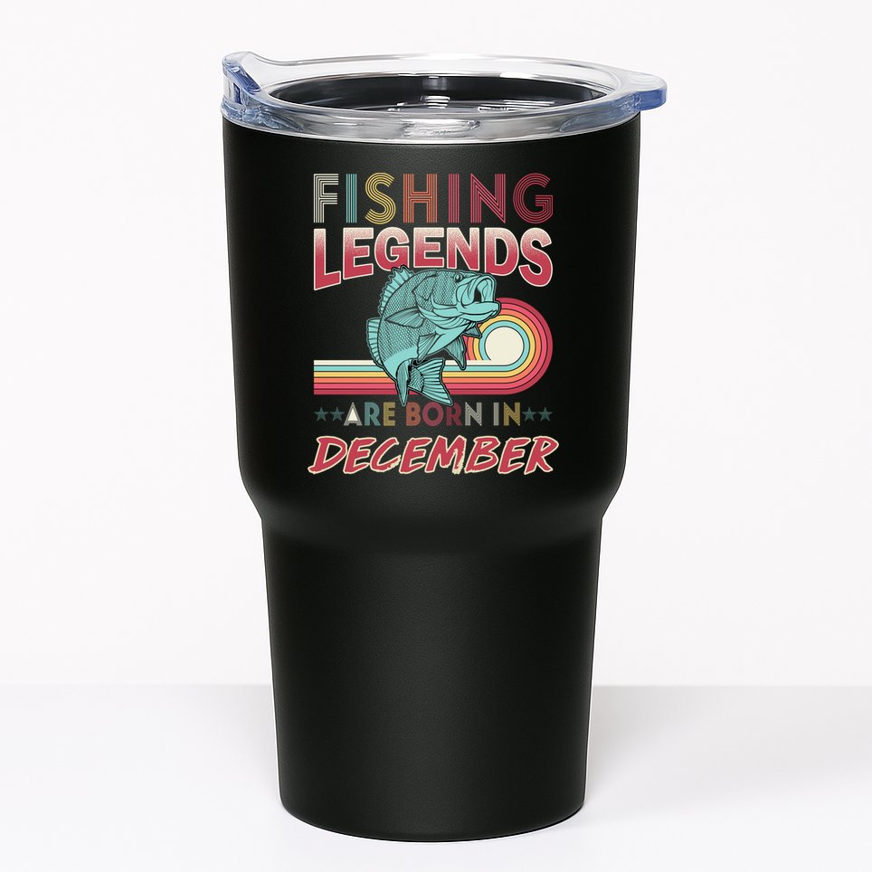 Fishing Legends Are Born In December Tumbler