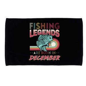 Fishing Legends Are Born In December Microfiber Hand Towel