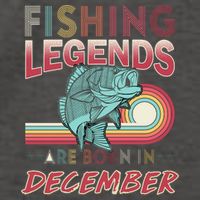 Fishing Legends Are Born In December Vector Backpack