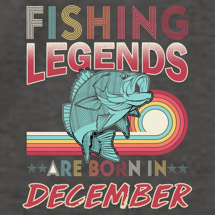 Fishing Legends Are Born In December Vector Backpack