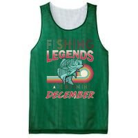 Fishing Legends Are Born In December Mesh Reversible Basketball Jersey Tank