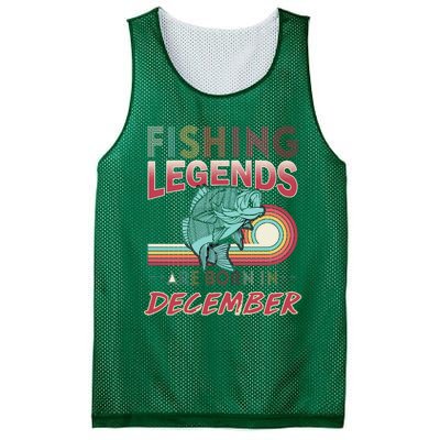 Fishing Legends Are Born In December Mesh Reversible Basketball Jersey Tank