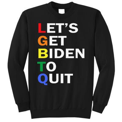 Funny LGBTQ Anti Biden Let's Get Biden To Quite Sweatshirt