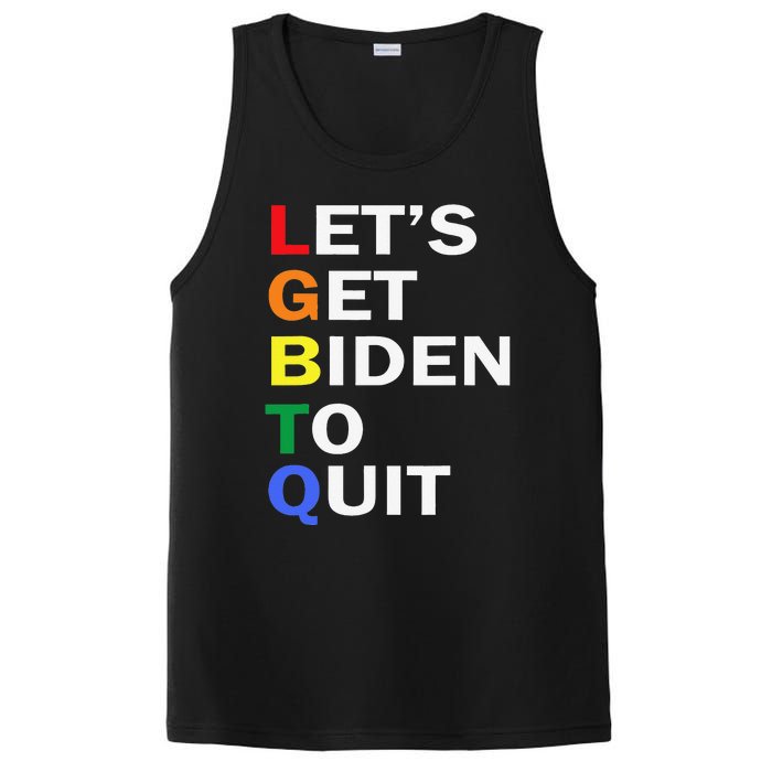 Funny LGBTQ Anti Biden Let's Get Biden To Quite PosiCharge Competitor Tank