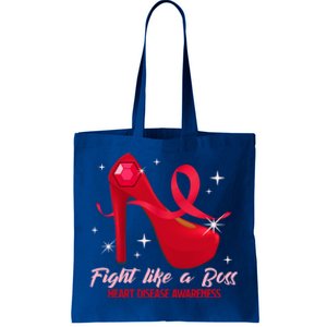 Fight Like A Boss Heart Health Heart Disease Awareness Gift Tote Bag