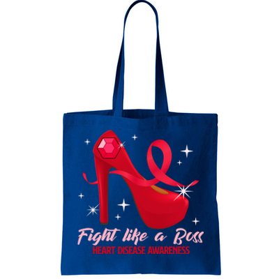 Fight Like A Boss Heart Health Heart Disease Awareness Gift Tote Bag