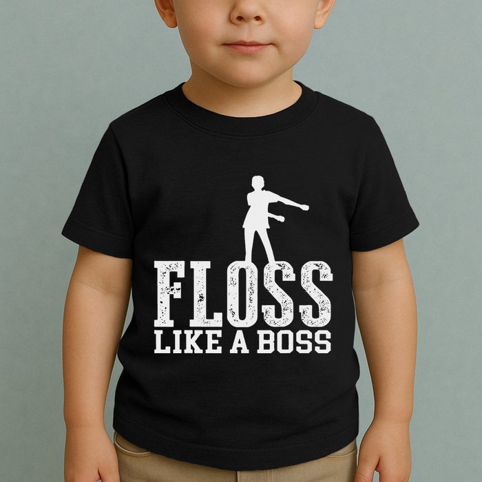 Floss Like A Boss Cool Dance Move Flossing Toddler T-Shirt