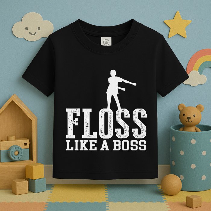 Floss Like A Boss Cool Dance Move Flossing Toddler T-Shirt
