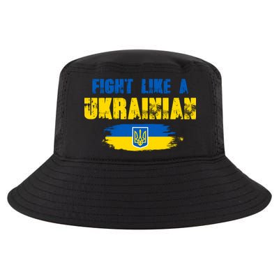Fight Like A Ukrainian I Stand With Ukraine Support Trident Flag Cool Comfort Performance Bucket Hat