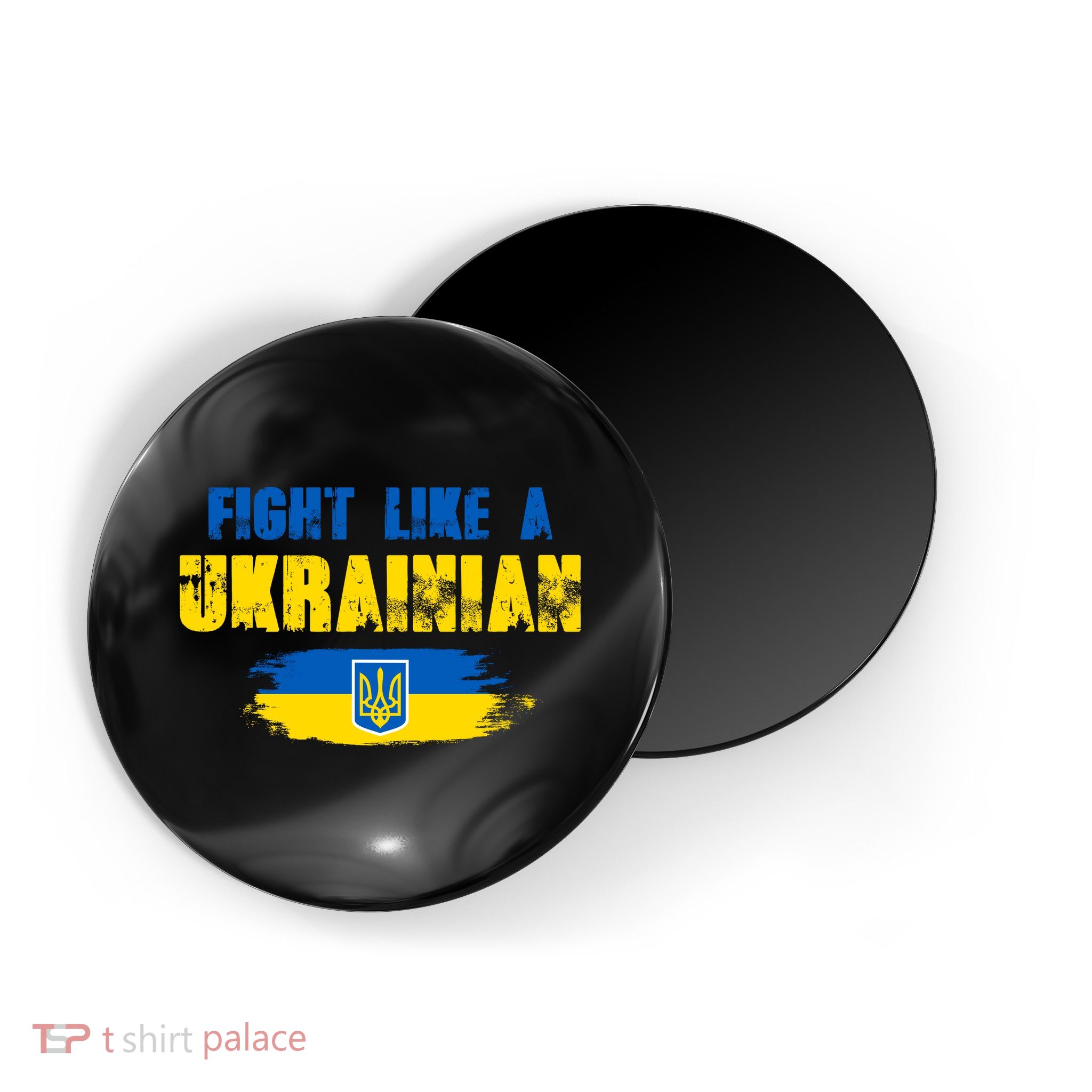 Fight Like A Ukrainian I Stand With Ukraine Support Trident Flag Magnet