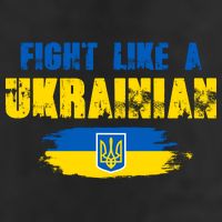 Fight Like A Ukrainian I Stand With Ukraine Support Trident Flag Golf Towel