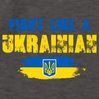 Fight Like A Ukrainian I Stand With Ukraine Support Trident Flag Vector Backpack