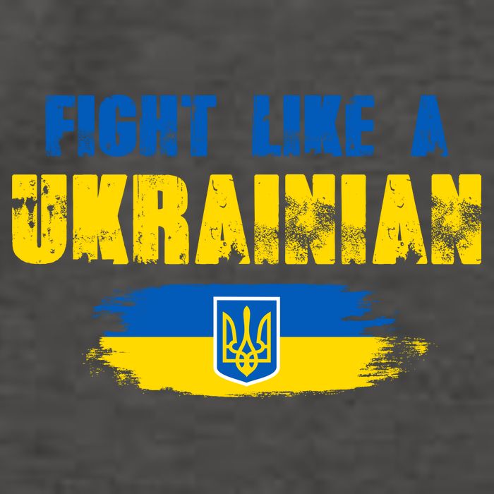 Fight Like A Ukrainian I Stand With Ukraine Support Trident Flag Vector Backpack