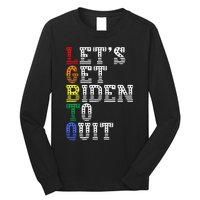 Funny LGBTQ Anti Biden Let's Get Biden To Quite Long Sleeve Shirt