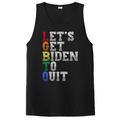 Funny LGBTQ Anti Biden Let's Get Biden To Quite PosiCharge Competitor Tank