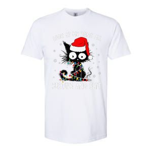 Funny Look At Me Being All Festive And Shits Cat Christmas Softstyle CVC T-Shirt