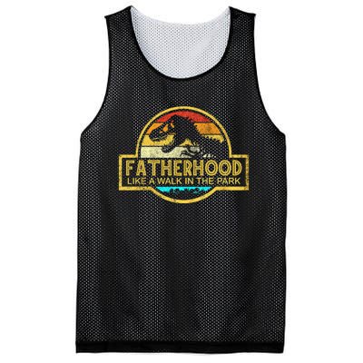 Fatherhood Like A Walk In The Park Mesh Reversible Basketball Jersey Tank