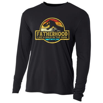 Fatherhood Like A Walk In The Park Cooling Performance Long Sleeve Crew