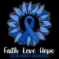 Faith Love And Hope Colon Cancer Awareness Sunflower Apron