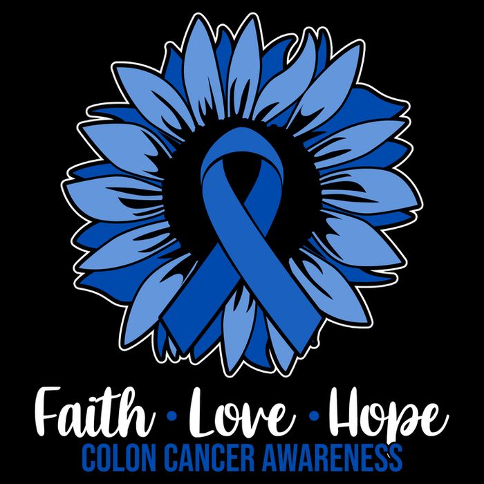 Faith Love And Hope Colon Cancer Awareness Sunflower Apron
