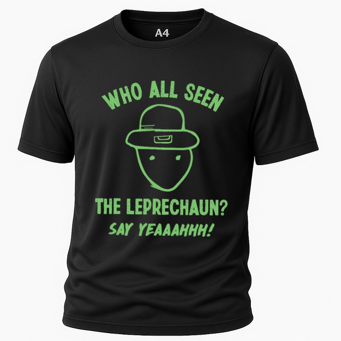 Funny Leprechaun Amateur Sketch Meme Irish St Patricks Day Cooling Performance Crew T-Shirt