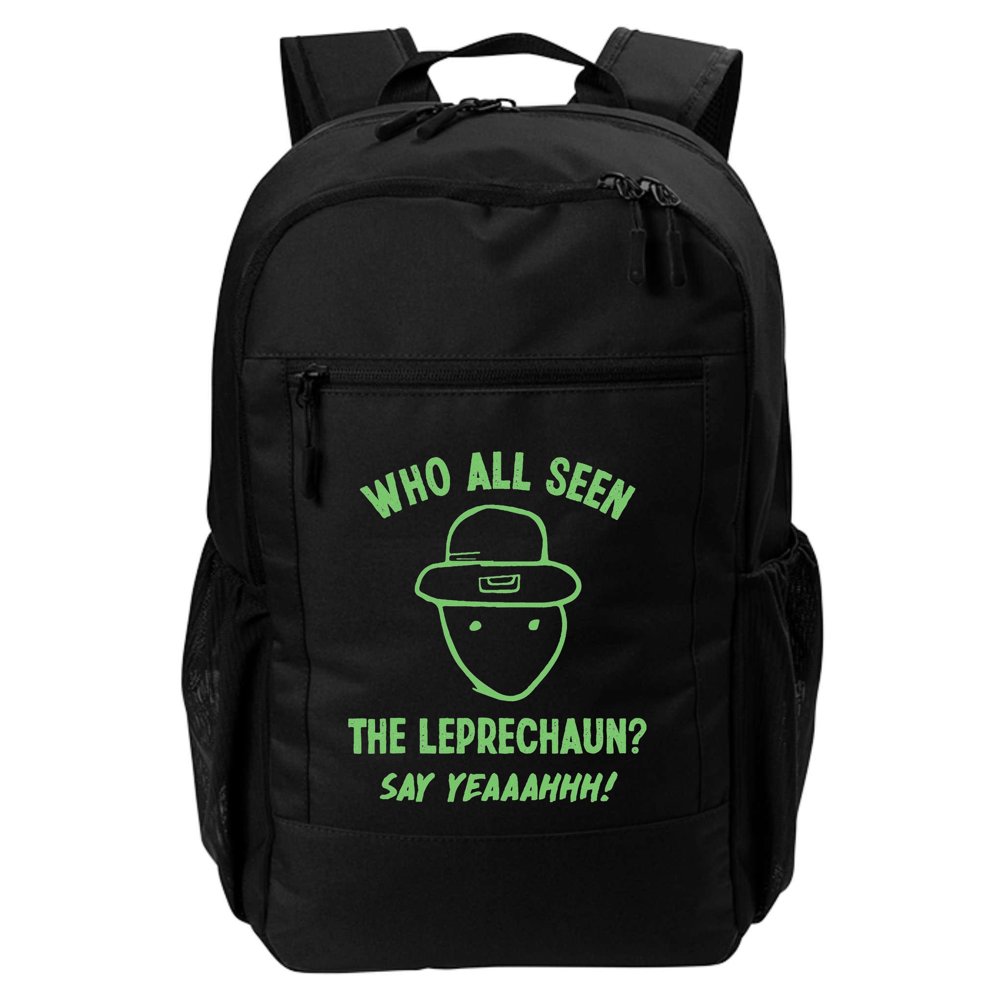 Funny Leprechaun Amateur Sketch Meme Irish St Patricks Day Backpack