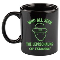 Funny Leprechaun Amateur Sketch Meme Irish St Patricks Day 11oz C Handle Ceramic Mug