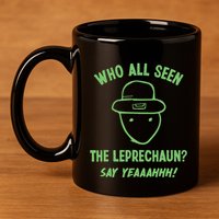 Funny Leprechaun Amateur Sketch Meme Irish St Patricks Day 11oz C Handle Ceramic Mug