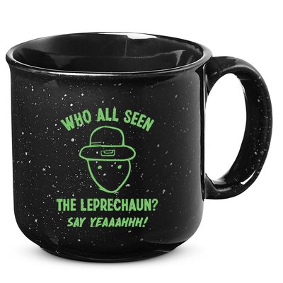 Funny Leprechaun Amateur Sketch Meme Irish St Patricks Day 15oz Campfire Ceramic Mug
