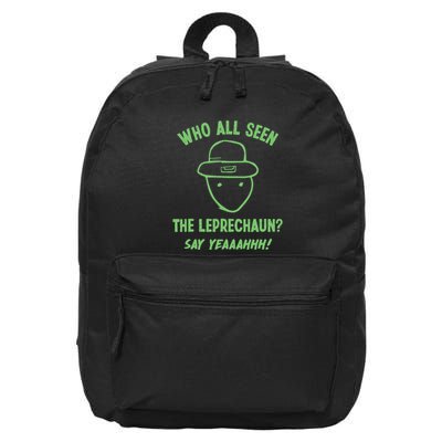 Funny Leprechaun Amateur Sketch Meme Irish St Patricks Day 16 in Basic Backpack