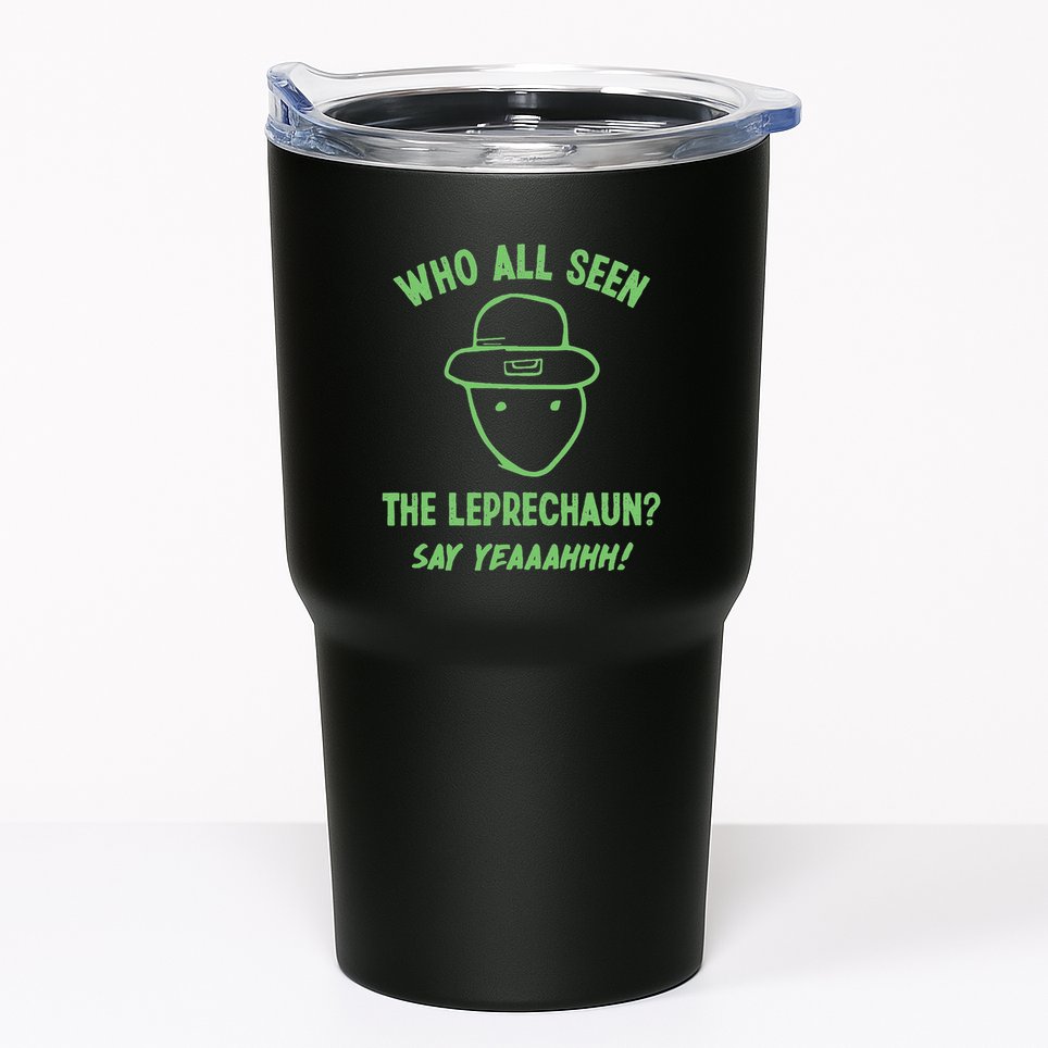 Funny Leprechaun Amateur Sketch Meme Irish St Patricks Day Tumbler