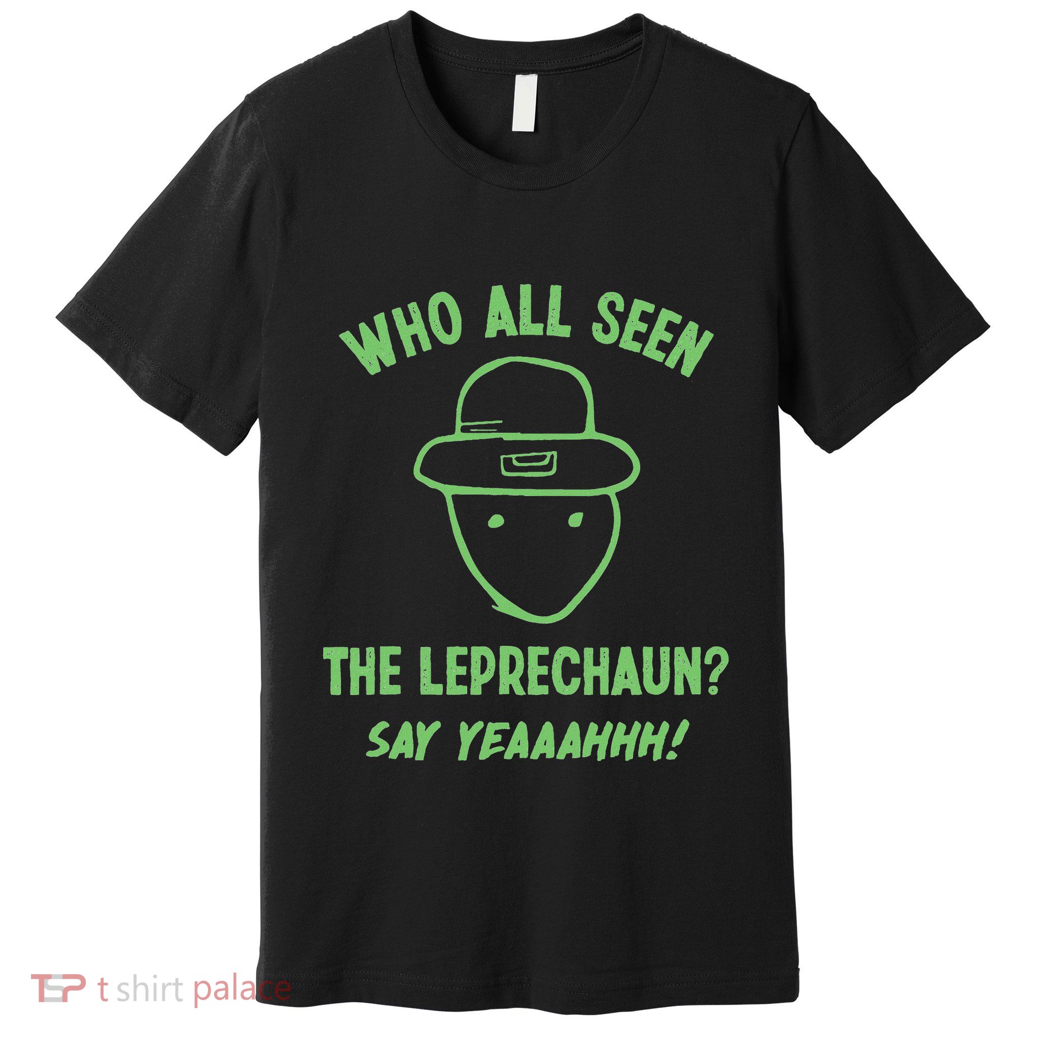 Funny Leprechaun Amateur Sketch Meme Irish St Patricks Day Premium T-Shirt