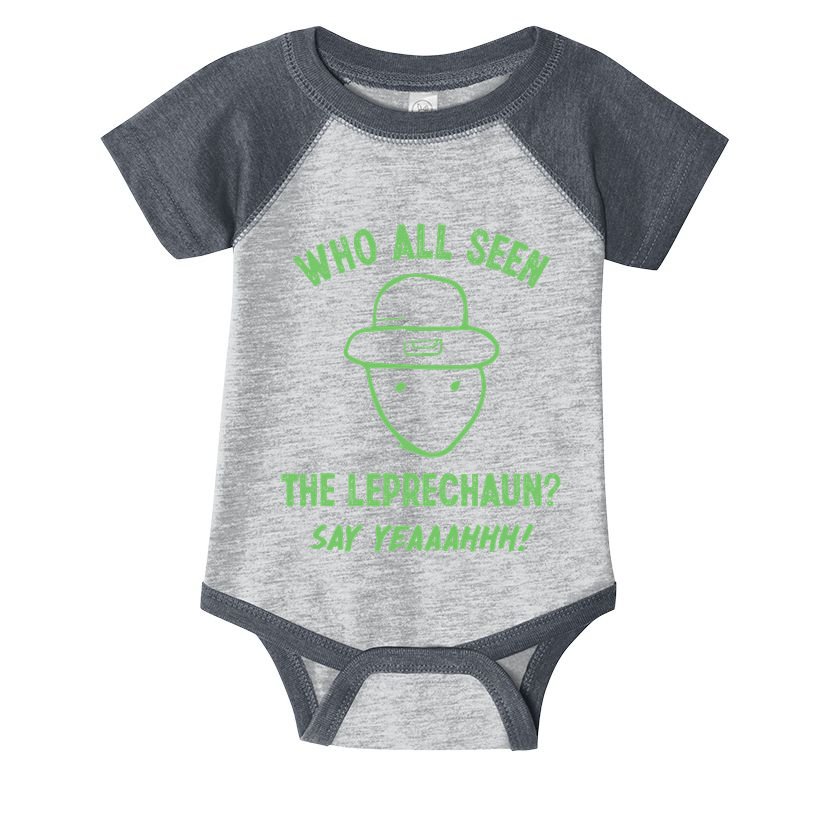 Funny Leprechaun Amateur Sketch Meme Irish St Patricks Day Infant Baby Jersey Bodysuit
