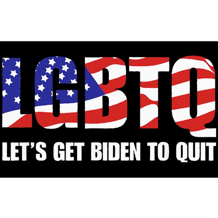 Funny LGBTQ Anti Biden Let's Get Biden To Quite Bumper Sticker