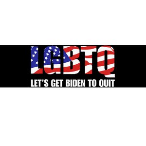 Funny LGBTQ Anti Biden Let's Get Biden To Quite Bumper Sticker