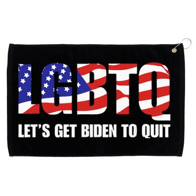 Funny LGBTQ Anti Biden Let's Get Biden To Quite Grommeted Golf Towel