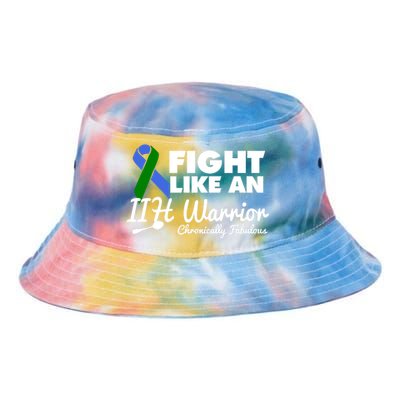 Fight Like An Iih Warrior Meaningful Gift Tie Dye Newport Bucket Hat