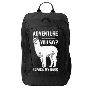 Funny Llama Adventure Alpaca My Bags Travel City Backpack