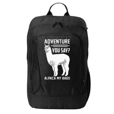 Funny Llama Adventure Alpaca My Bags Travel City Backpack