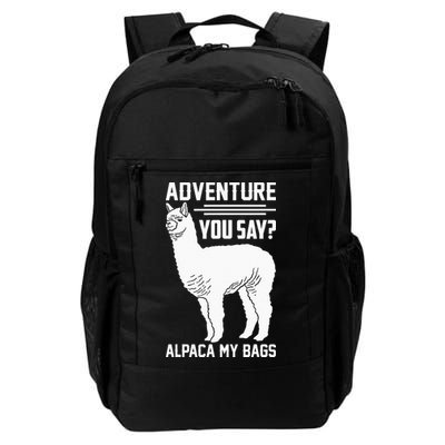 Funny Llama Adventure Alpaca My Bags Travel Backpack