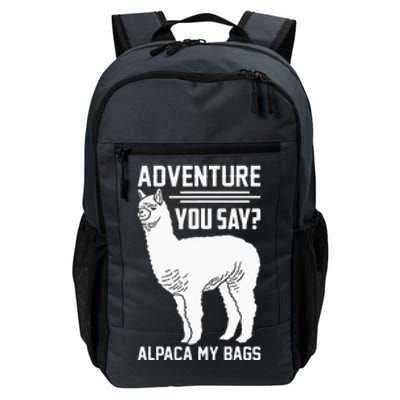 Funny Llama Adventure Alpaca My Bags Travel Daily Commute Backpack