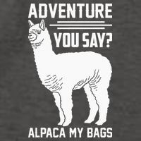 Funny Llama Adventure Alpaca My Bags Travel Vector Backpack