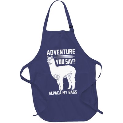 Funny Llama Adventure Alpaca My Bags Travel Apron