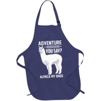 Funny Llama Adventure Alpaca My Bags Travel Apron