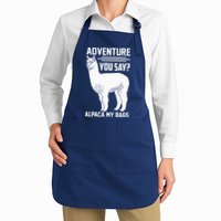 Funny Llama Adventure Alpaca My Bags Travel Apron