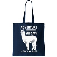 Funny Llama Adventure Alpaca My Bags Travel Tote Bag