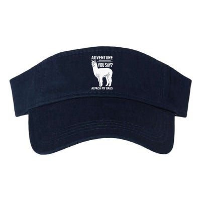 Funny Llama Adventure Alpaca My Bags Travel Visor