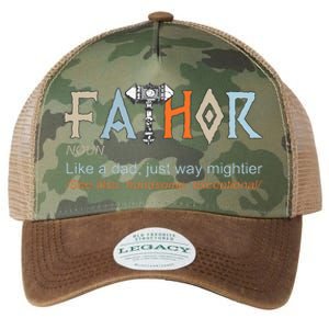 Fathor Like A Dad Just Way Mightier Fathers Day Viking Legacy Tie Dye Trucker Hat